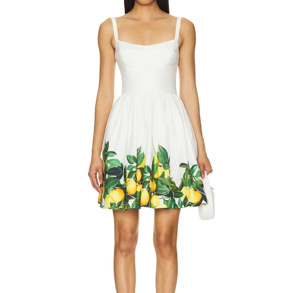 Amanda Uprichard Napoli dress in Lemon head size Small